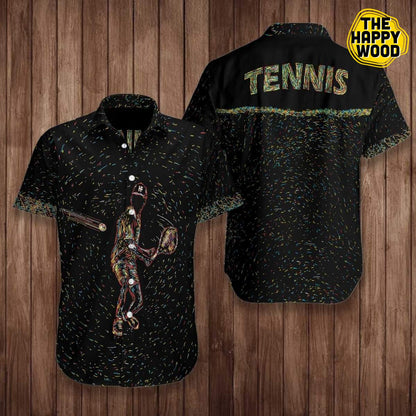Colorful Tennis Hawaiian Hawaii Shirt, Hwaiian For Gift