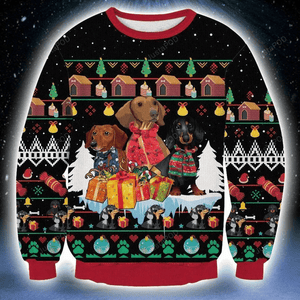 Dachshund Ugly Christmas Sweater, Christmas Gift, Gift Christmas 2024