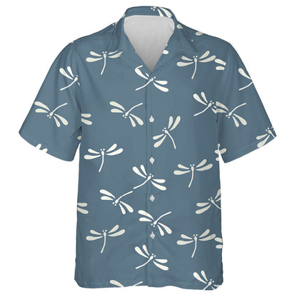 Bright Flying Dragonfly In Japanese Style Hawaiian Shirt, Hawaiian For Gift