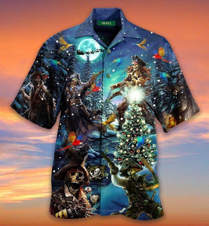 Honor Pirate Welcome Christmas Design Hawaiian Shirt, Hawaiian Shirt Gift, Christmas Gift.