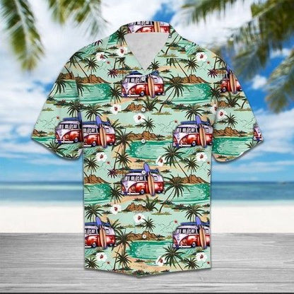 Caravan Beach Hawaiian Shirt Summer_Hawaiian Shirt Gift, Christmas Gift