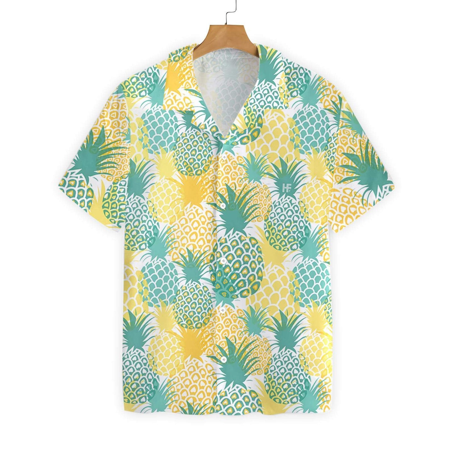 Pineapple Pattern Yellow And Blue Design Hawaiian Shirt,Hawaiian Shirt Gift, Christmas Gift