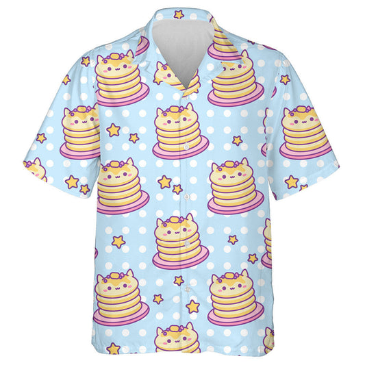 Pancóga Miongháire Cat Sweet Gorm Cúlra Polca Ponc Léine Haváís, Bronntanas Léine Haváís, Bronntanas Nollag