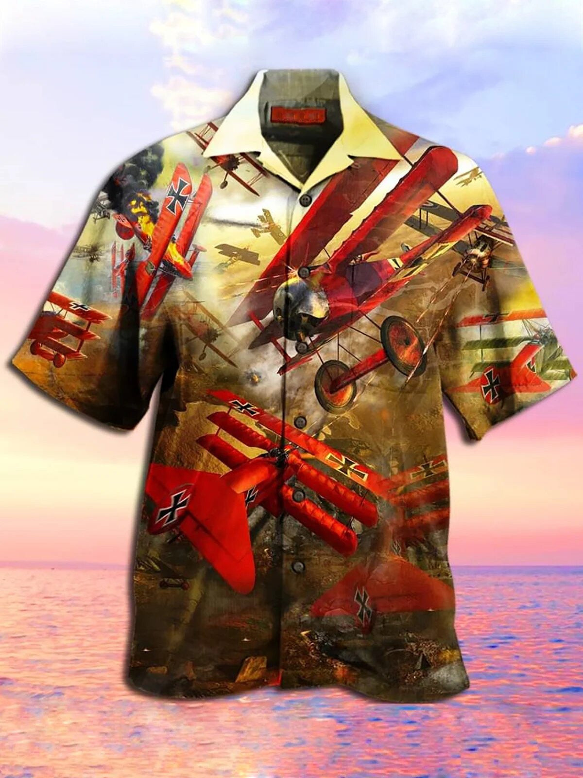 Red Starry Sky Nice Ornamental Hawaiian Shirt,Hawaiian Shirt Gift, Christmas Gift