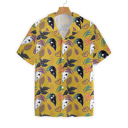 Cloigeann Éan Ar Chúlra Óir Léine haváí, Bronntanas Léine Haváíais, Bronntanas Nollag