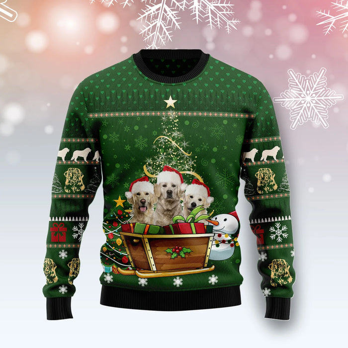 Golden Retriever Group Xmas unisex womens & mens, couples matching, friends, funny family ugly christmas holiday sweater gifts , Christmas Ugly Sweater