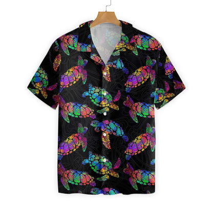 Glorious Boho Style Sea turtle Design Hawaiian Shirt,Hawaiian Shirt Gift, Christmas Gift