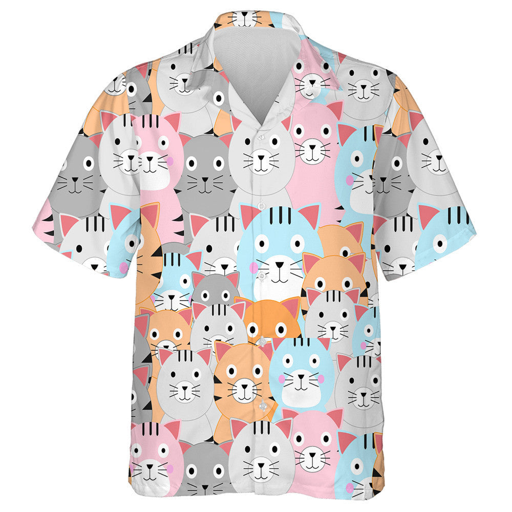 Cat gleoite Pastel Tarraing cartún Ealaín Comic Léine Haváís, Bronntanas Léine Haváís, Bronntanas Nollag