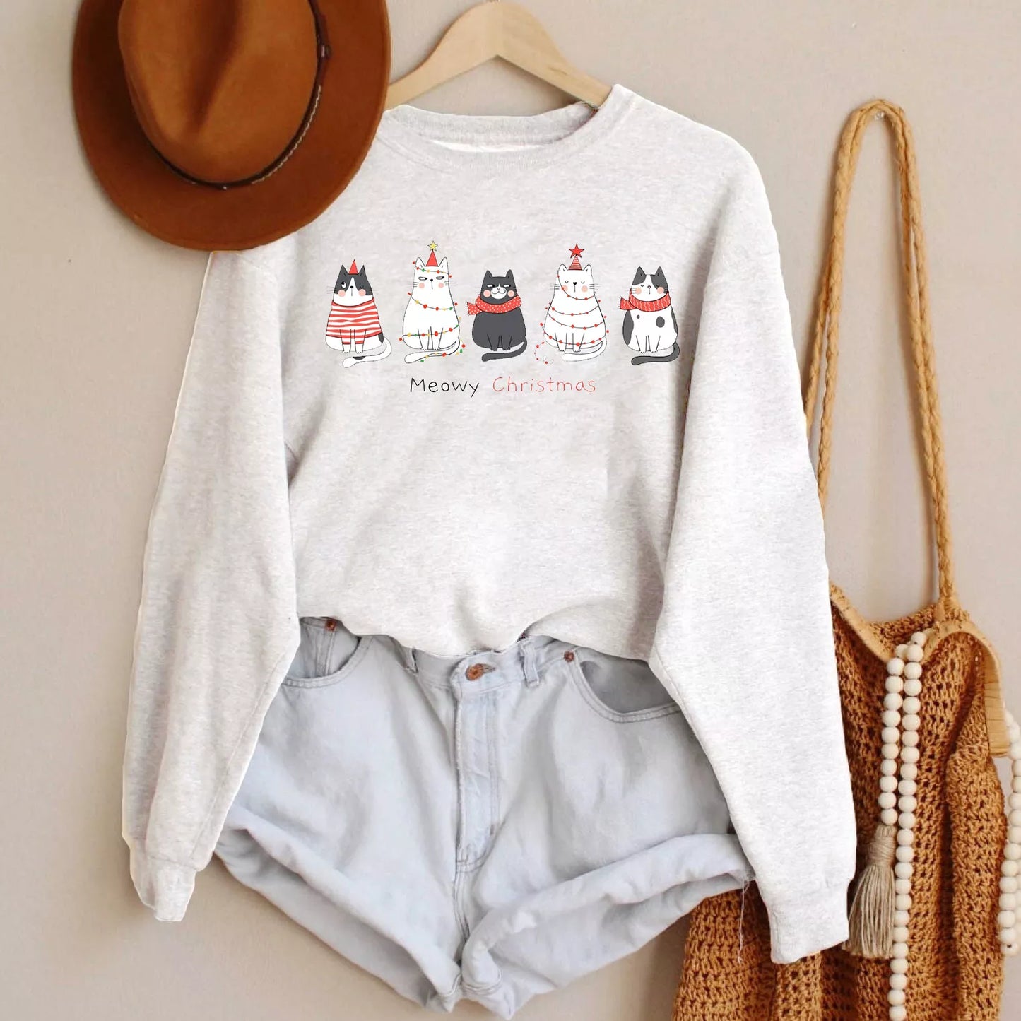 Geansaí Nollag Meowy, Geansaí Nollag gleoite, Geansaí Geimhridh na Nollag