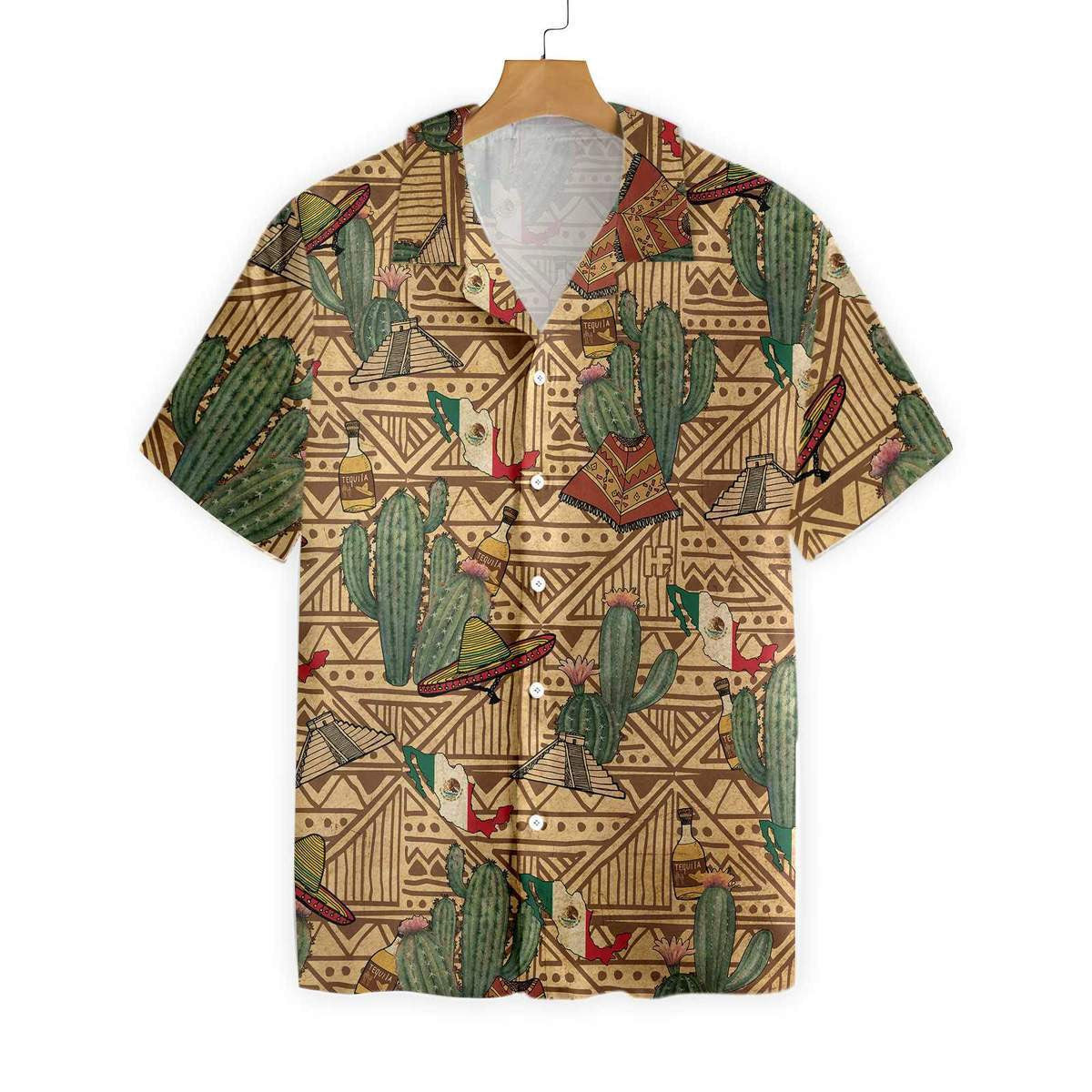 Mexico Symbols Vintage Awesome Background Design Hawaiian Shirt,Hawaiian Shirt Gift, Christmas Gift