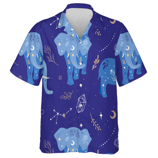 Elephant With Mystical Magical And Astrology Style Hawaiian Shirt, Hawaiian Shirt Gift, Christmas Gift