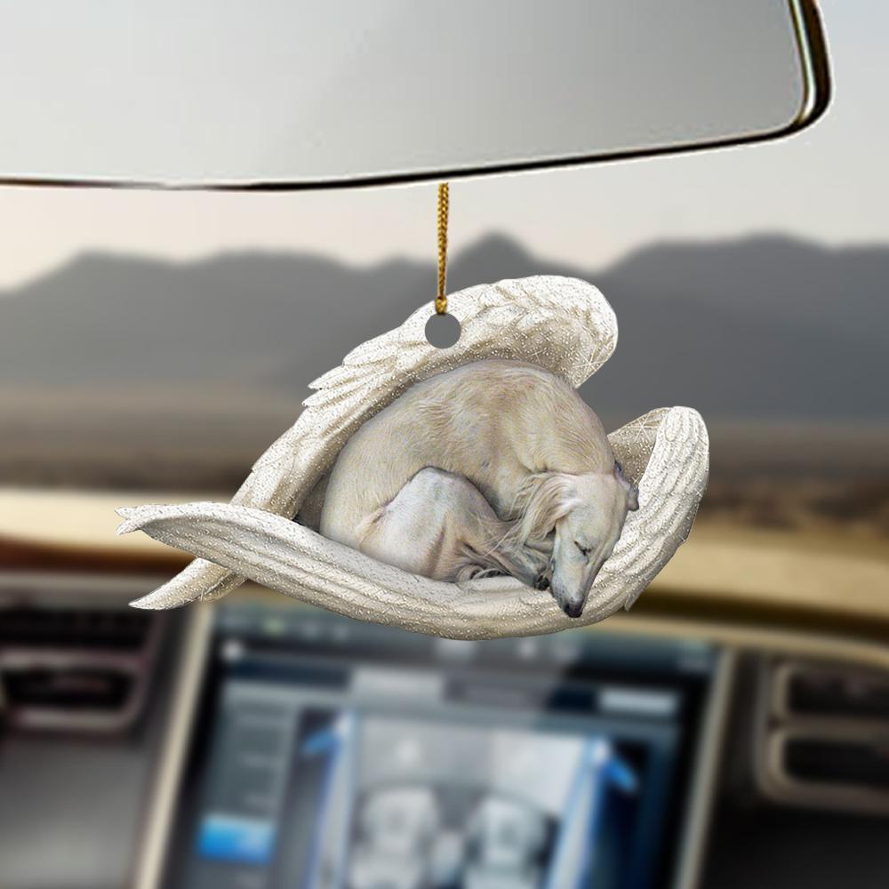 Saluki sleeping angel saluki lovers dog moms ornament, Christmas Decoration