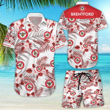 Brentford Football Club Hawaiian Shirt,Hawaiian Shirt Gift, Christmas Gift