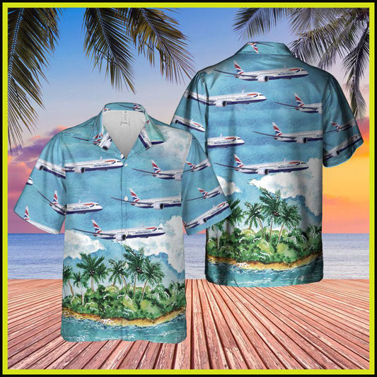 British airways plane hawaiian shirt ,Hawaiian Shirt Gift, Christmas Gift