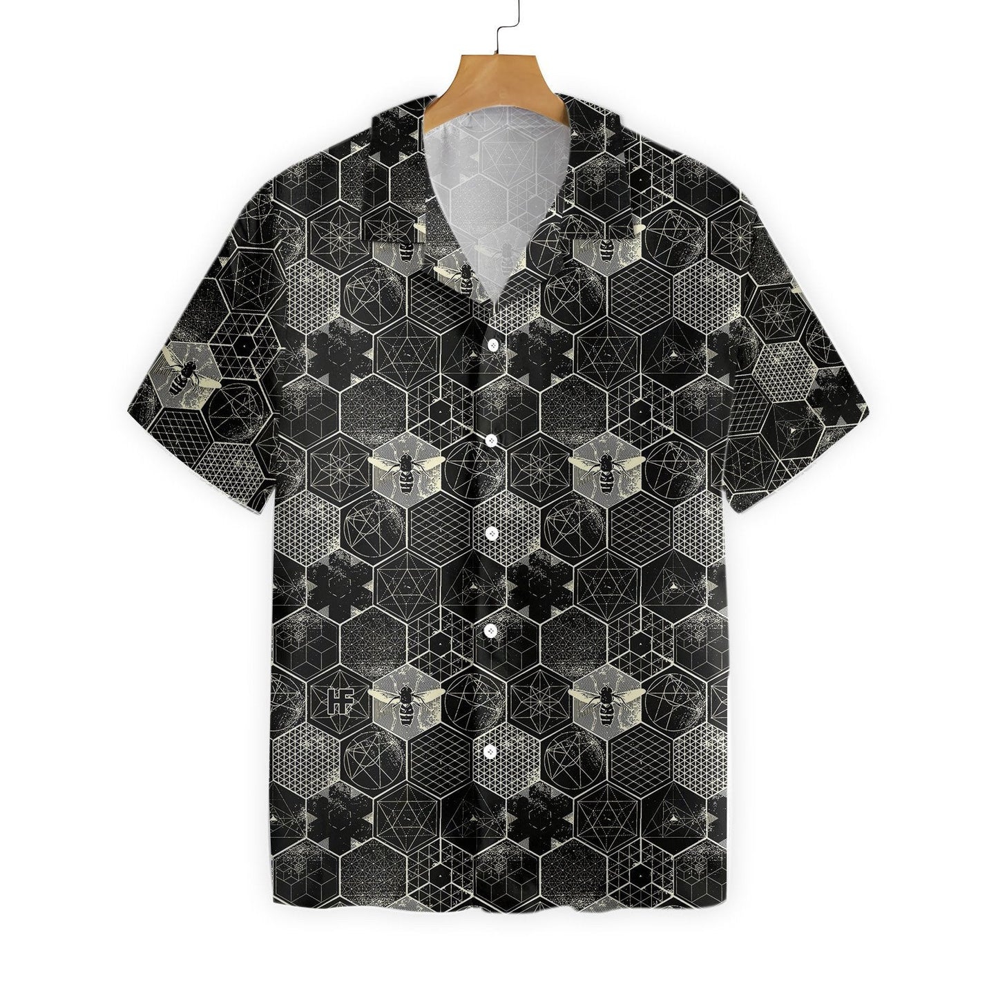 Black And Grey The Honeycomb Conjecture Hawaiian Shirt, Hawaiian For Gift