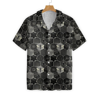 Black And Grey The Honeycomb Conjecture Hawaiian Shirt, Hawaiian For Gift