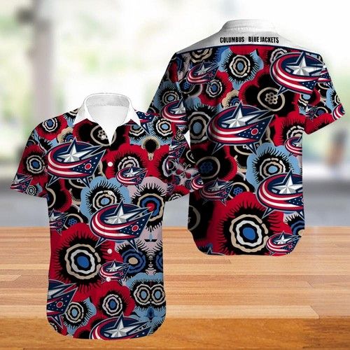 Columbus Blue Jackets Hawaiian Shirt, Hwaiian For Gift