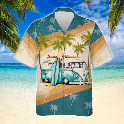Beach Bus Hawaiian Shirt,Hawaiian Shirt Gift, Christmas Gift