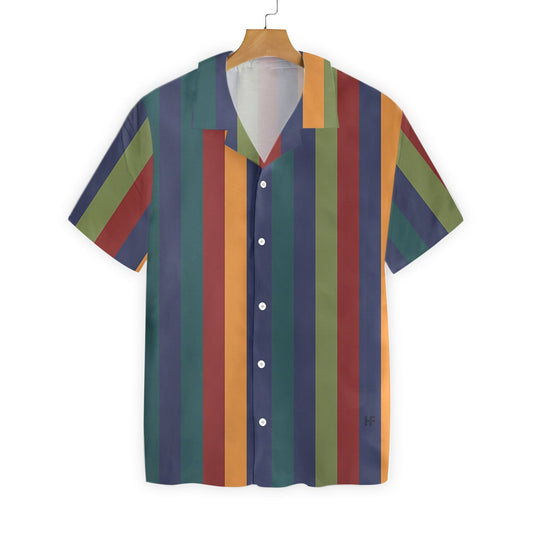 Colorful Vintage Vertical Stripe Pattern Nice Design Hawaiian Shirt, Hawaiian Shirt Gift, Christmas Gift