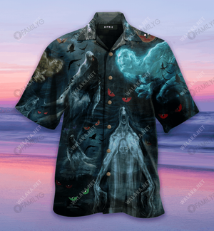 Amazing Ghost Unisex Hawaiian Shirt, Hawaiian Shirt Gift, Christmas Gift