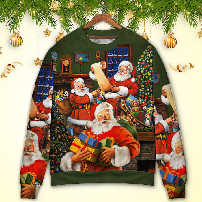 Christmas Santa Claus Gift For Xmas Art Style Ugly Christmas Sweater, Christmas Gift, Gift Christmas 2024