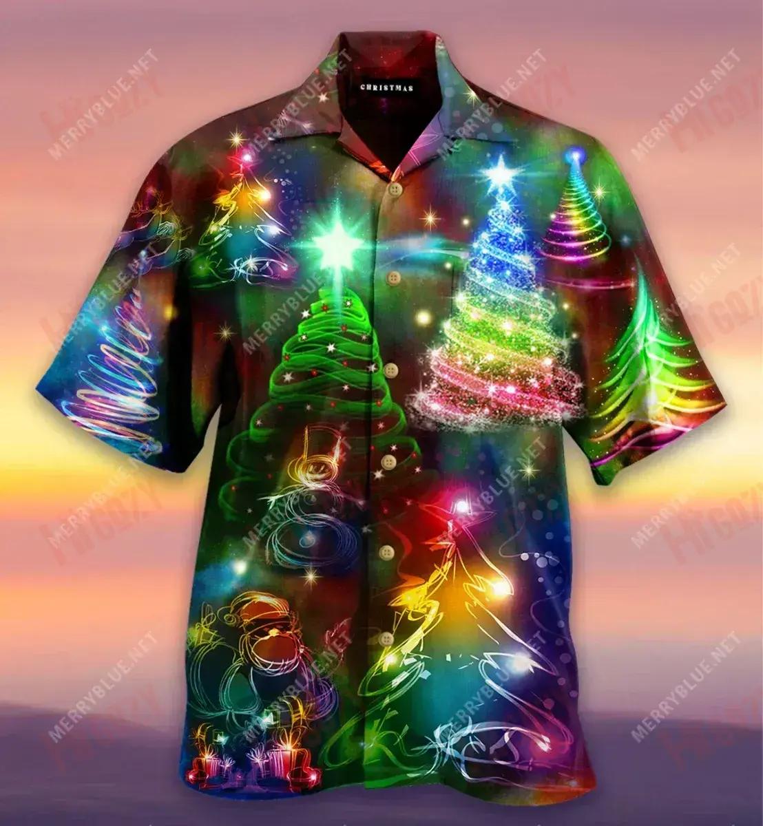 Sona Gach Rud &amp; Sásta i gcónaí Léine Haváise Unisex Laethanta Saoire Gearr Muinchille Na Léinte Haváís is Fearr Léinte Haváís do Mhná, Bronntanas Léine Haváís, Bronntanas Nollag