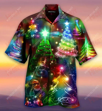 Sona Gach Rud &amp; Sásta i gcónaí Léine Haváise Unisex Laethanta Saoire Gearr Muinchille Na Léinte Haváís is Fearr Léinte Haváís do Mhná, Bronntanas Léine Haváís, Bronntanas Nollag