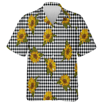 Lusanna Gréine Geal Ar Chúlra Plaid Buabhall Dubh Bán Léine Haváís, Bronntanas Léine Haváís, Bronntanas Nollag