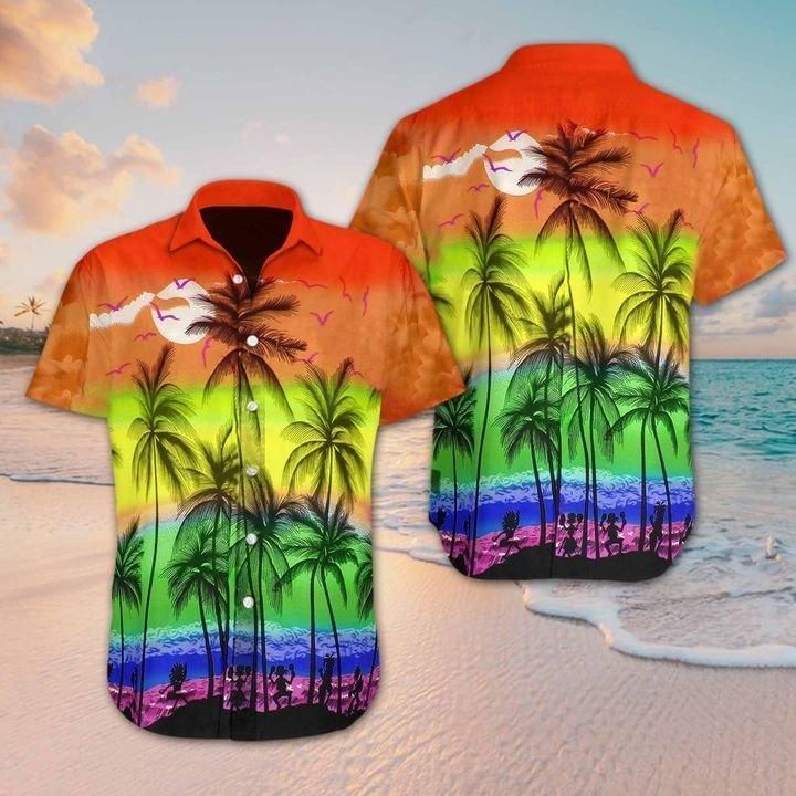 Beach Hawaii Lgbt Hawaiian ShirtHawaiian Shirt Gift, Christmas Gift