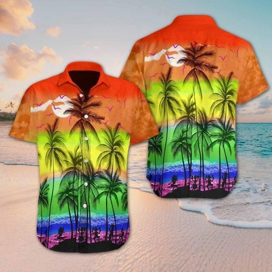 Beach Hawaii Lgbt Hawaiian ShirtHawaiian Shirt Gift, Christmas Gift