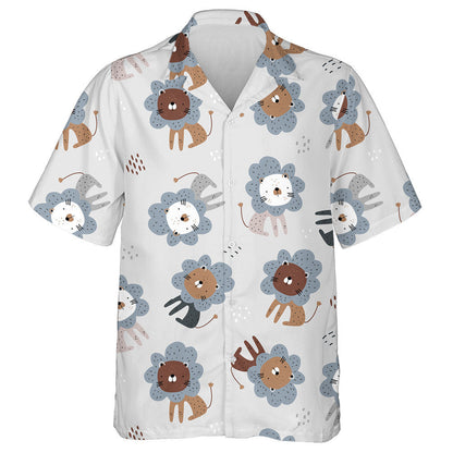 Lions Greannmhar Ar Chúlra Liath Léine Haváí, Bronntanas Léine Haváí, Bronntanas Nollag