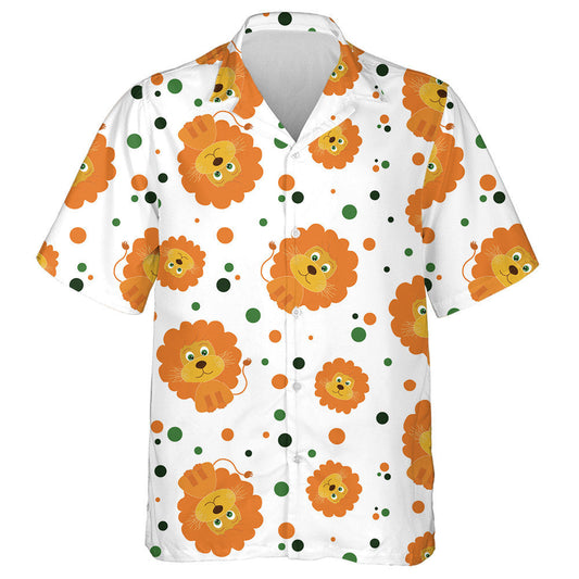 Cub Adorable Baby Lion Le Léine Haváíais Polka Dot, Bronntanas Léine Haváíais, Bronntanas Nollag