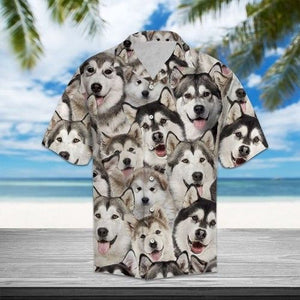 Alaskan Malamute Hawaiian Shirt Summer, Hawaiian Shirt Gift, Christmas Gift