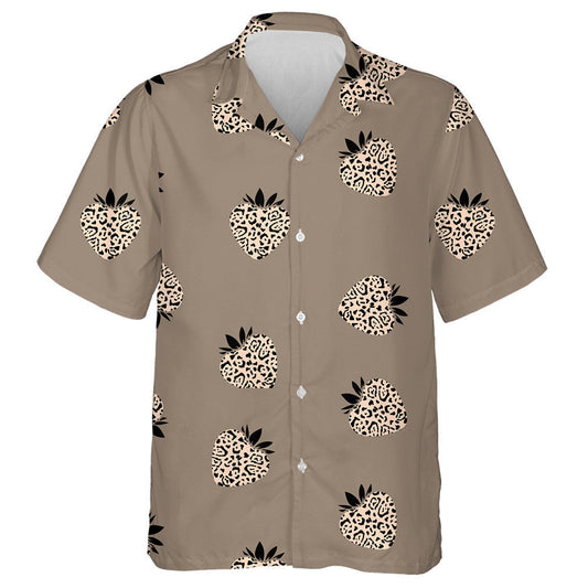 Summer Face Of Leopard With Green Eyes Hawaiian Shirt, Hawaiian Shirt Gift, Christmas Gift