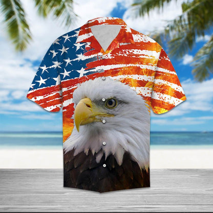 Eagle Usa Flag - Hawaiian Shirt_Hawaiian Shirt Gift, Christmas Gift