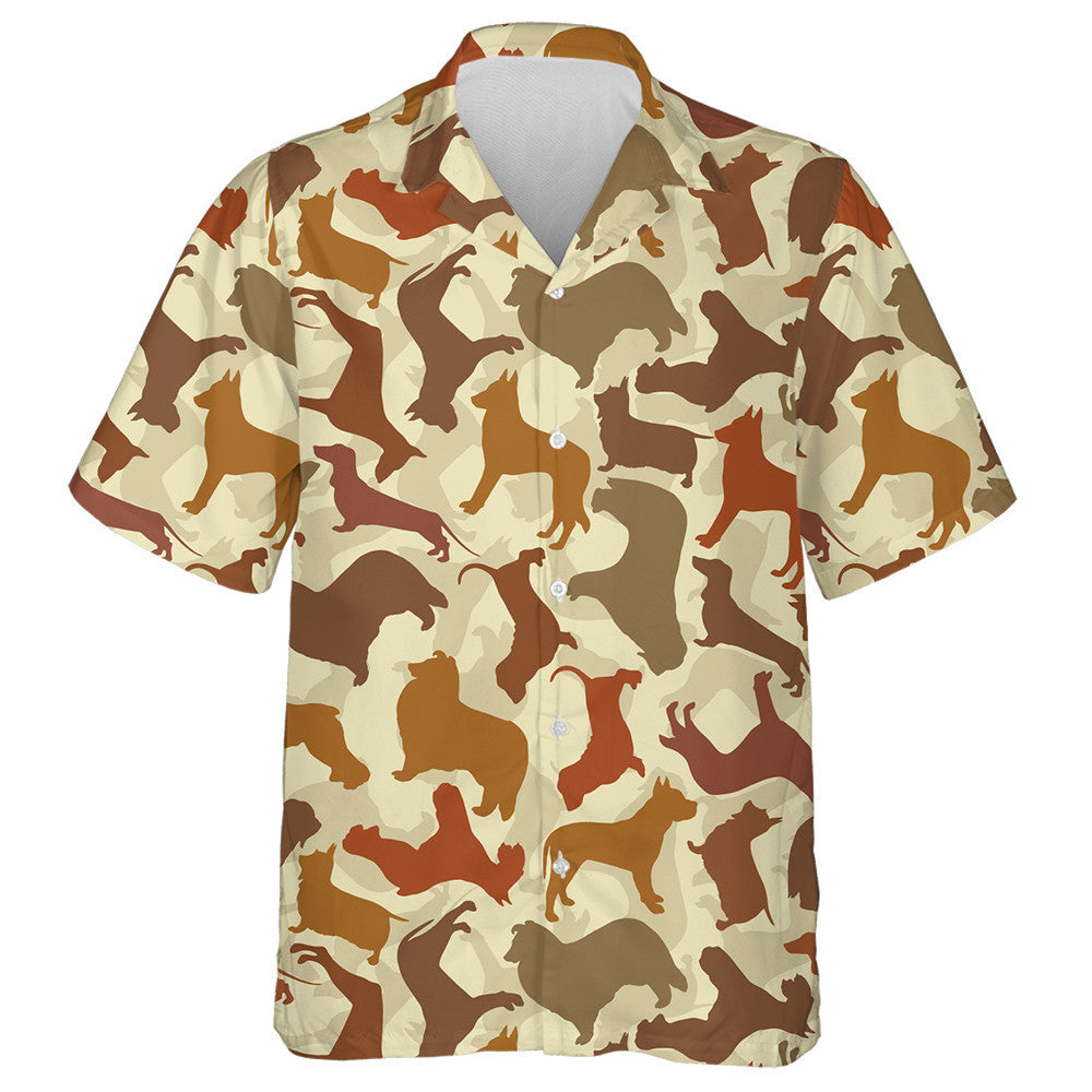 Cartoon Dog With Retro Style Isolated Background Hawaiian Shirt, Hawaiian Shirt Gift, Christmas Gift