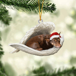 Australian Kelpie Sleeping Angel Christmas Ornament Godmerch - Best gifts your whole family