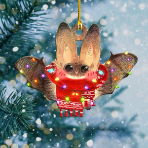 Bat Christmas Light Shape Ornament, Christmas Ornament Gift, Christmas Gift, Christmas Decoration