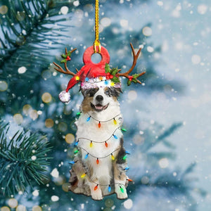 Australian Shepherd Christmas Shape Ornament - Best gifts your whole family