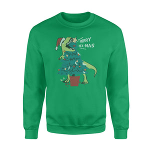 Christmas tree, Merry Rex-mas funny sweatshirt gifts christmas ugly sweater for men and women