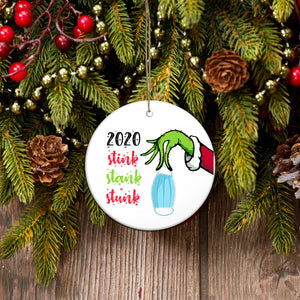 Stink funny ornament, Xmas ornament, Funny Merry Christmas ornament Christmas family gift idea