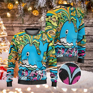Christmas Whale Ugly Sweaters, Christmas Ugly Sweater, Christmas Gift, Gift Christmas 2022