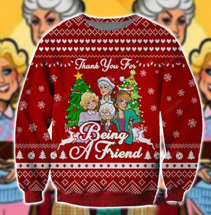 Being A Friend Symbol 3D Christmas Ugly Sweater, Christmas Ugly Sweater, Christmas Gift, Gift Christmas 2022