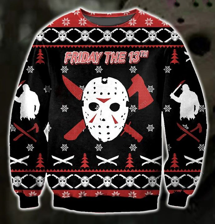 Jason Voorhees Friday The 13Th Ugly 3D Christmas, Christmas Ugly Sweater, Christmas Gift, Gift Christmas 2022