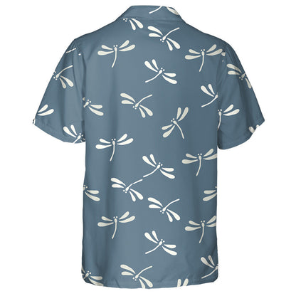 Bright Flying Dragonfly In Japanese Style Hawaiian Shirt, Hawaiian For Gift