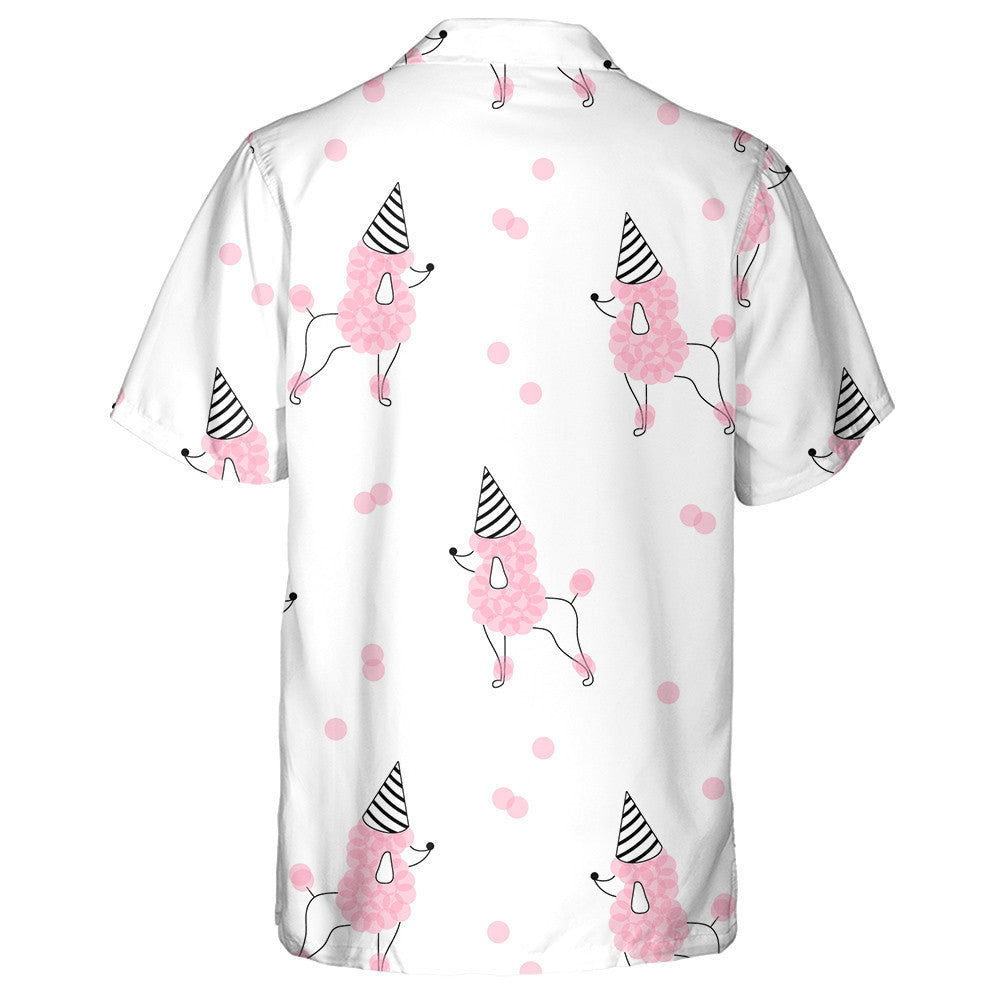 Poodle Festal Bándearg Candy I gCóiste Cón Hat Léine Haváís, Bronntanas Léine Haváís, Bronntanas Nollag