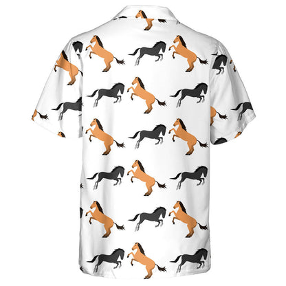 Color Farm Equestrian Animal Horses Characters Hawaiian Shirt, Hawaiian Shirt Gift, Christmas Gift