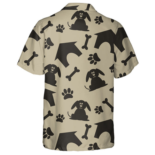 Brown Dog House With Bone Isolated Background Hawaiian Shirt, Hawaiian Shirt Gift, Christmas Gift