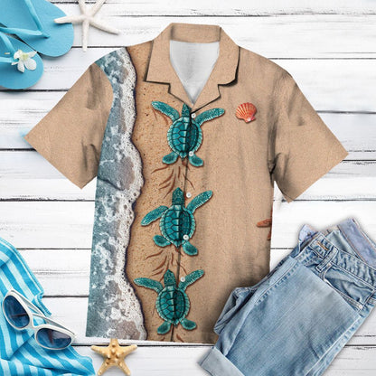 Grúpa Greannmhar Turtar Ar Phatrún Trá Léine Haváís, Bronntanas Léine Haváí, Bronntanas Nollag