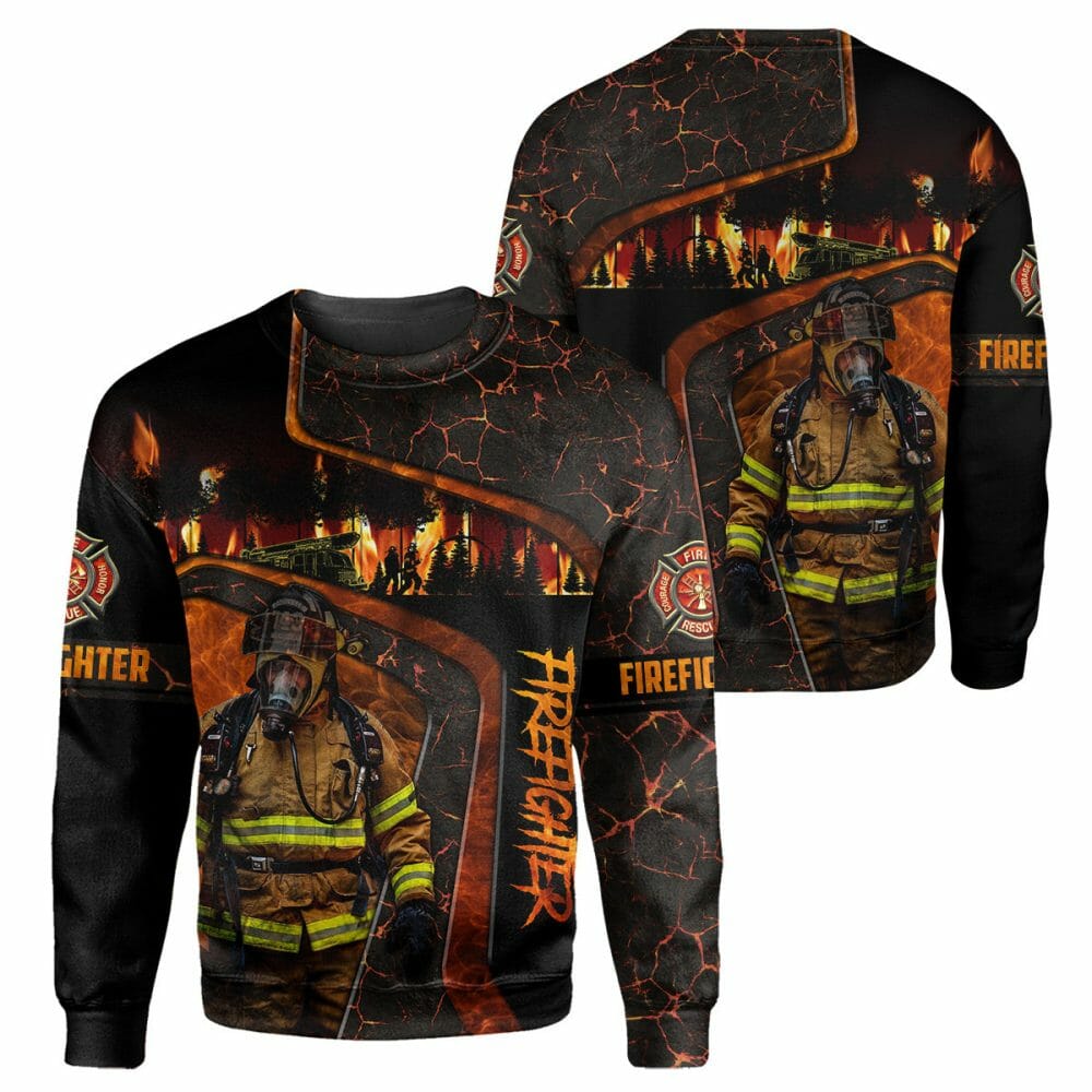Firefighter - 3D All Over Printed Shirt Tshirt Hoodie Apparel